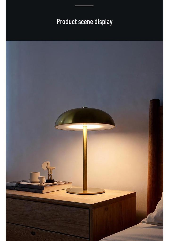 Nordic Minimalist Metal Touch Desk Lamp with USB Charging