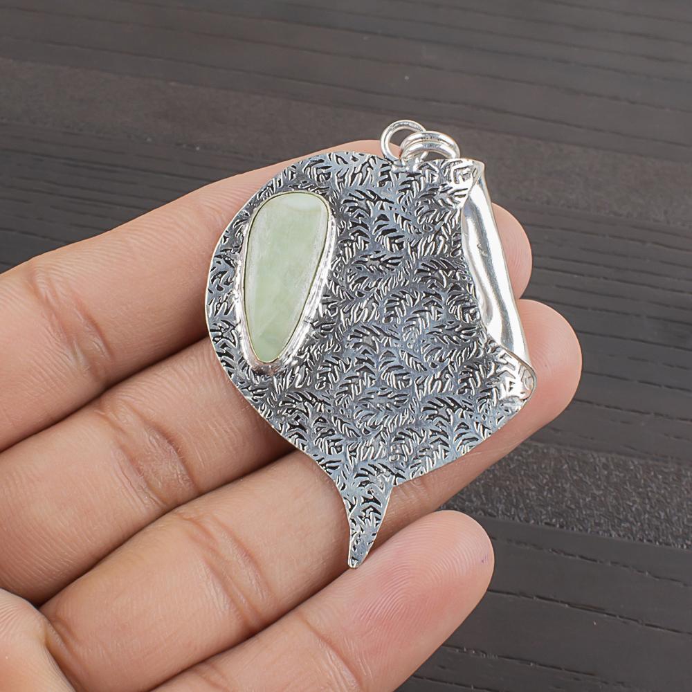 

Natural Aquamarine Gemstone 925 Sterling Silver Jewelry Designer Pendant 2.09 AJP-2418