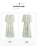 Women's Floral Chiffon Midi Dress - 2024 French Summer Slim Fit