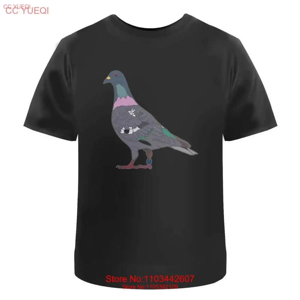 Racing Pigeon Cotton T Shirt Ta046760 Vintage Washed Breathable Top For Everyday Wear Fashion Slightly Soft Unisex Stretched