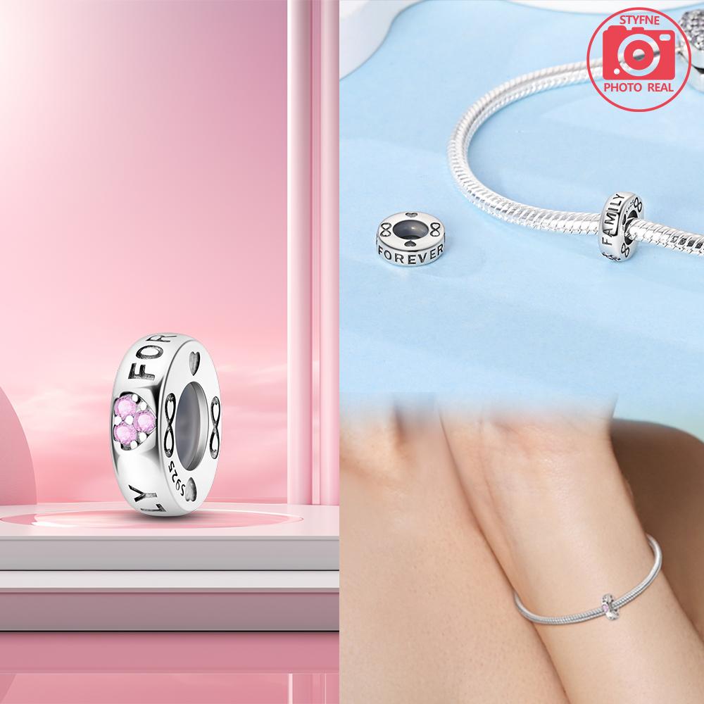 Copper Star Fixed Clip Beads Charm Bracelets For Women Fit Pendant Charms Beads For Fine Jewelry Making Gift