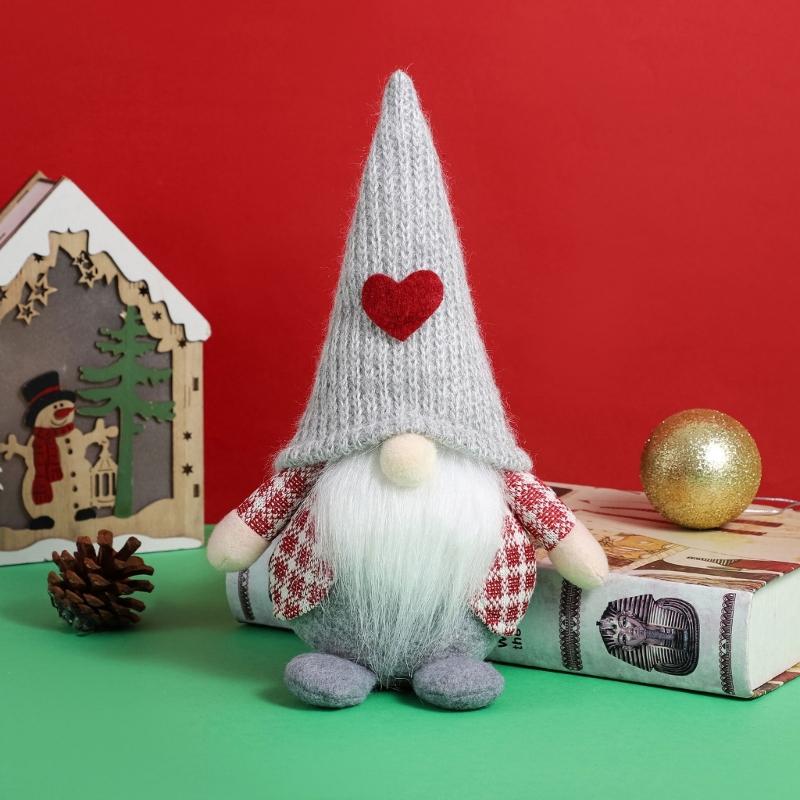 Valentines Day Gnomes Decoration Heart Standing Tomtes for Spring Summer Tiered Tray Ornaments Home Garden Kitchen Gift