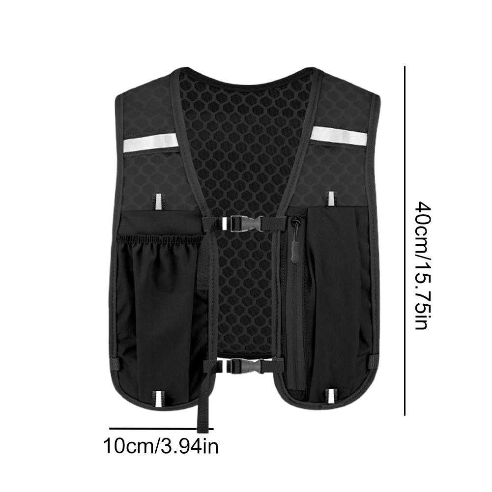 Reflective Running Vest Bag Lightweight Hydration Outdoor Sport Bags Men Women Marathon Outdoor Waterproof Storage Hiking Vests