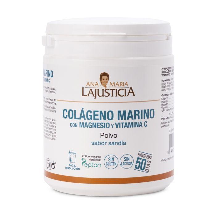 

ANA MARIA LAJUSTICIA Collagène ET VITAMINE C SAVEUR MAGNESIUM 350 GR SANDIA COMPLEMENT BEAUTE DE LA PEAU