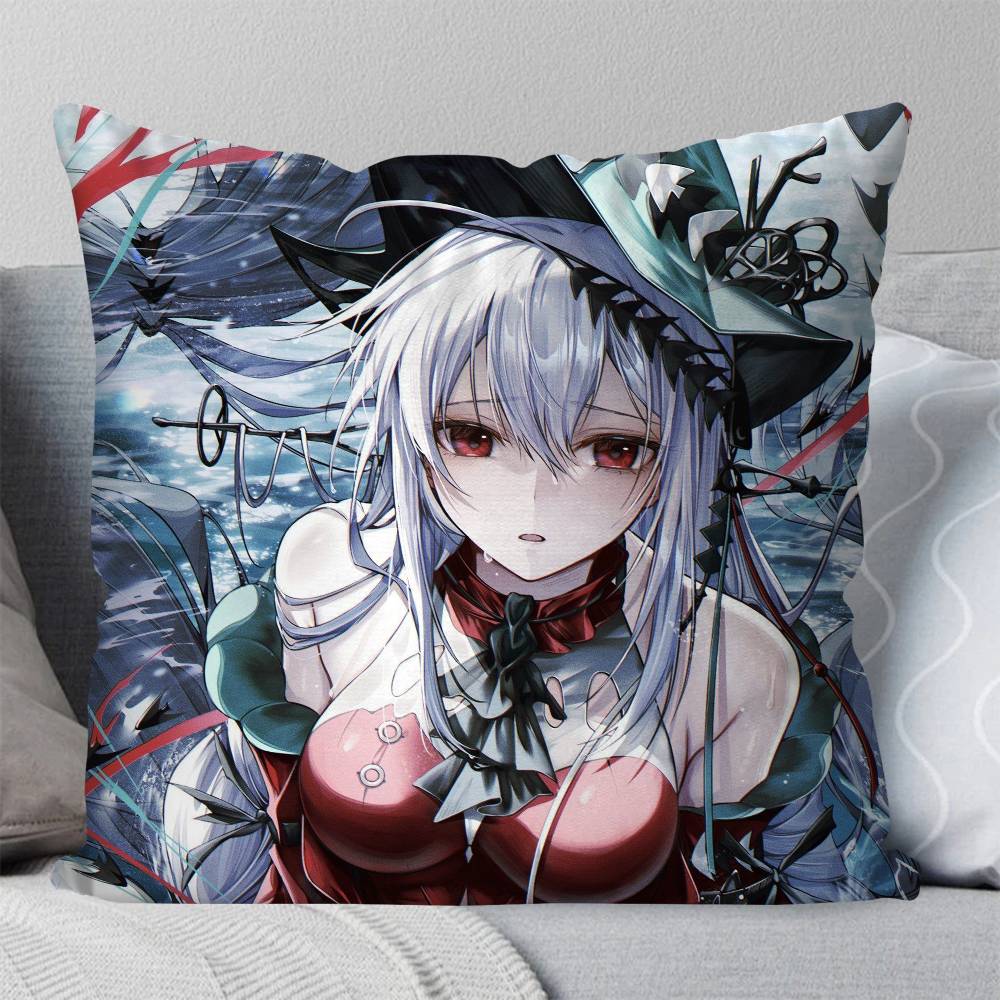 Skadi Animated Game AArknights Pillow Case Fashion Square Pillowcase Bedroom Sofa Room Ins Decoration Leisure