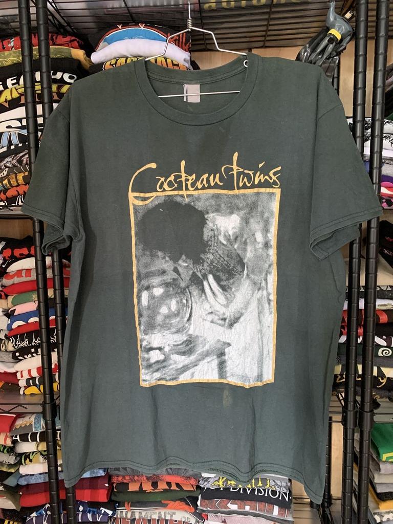 Cocteau Twins Band Reprint Graphic Charcoal T Shirt Short Sleeve Tee