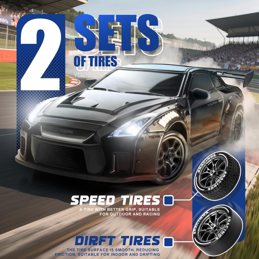 1: 24 Scale Speed 4WD RC Drift Remote Control Car 2.4G RC Racing Car Children Electric Toy For Boys Kids Christmas Gift