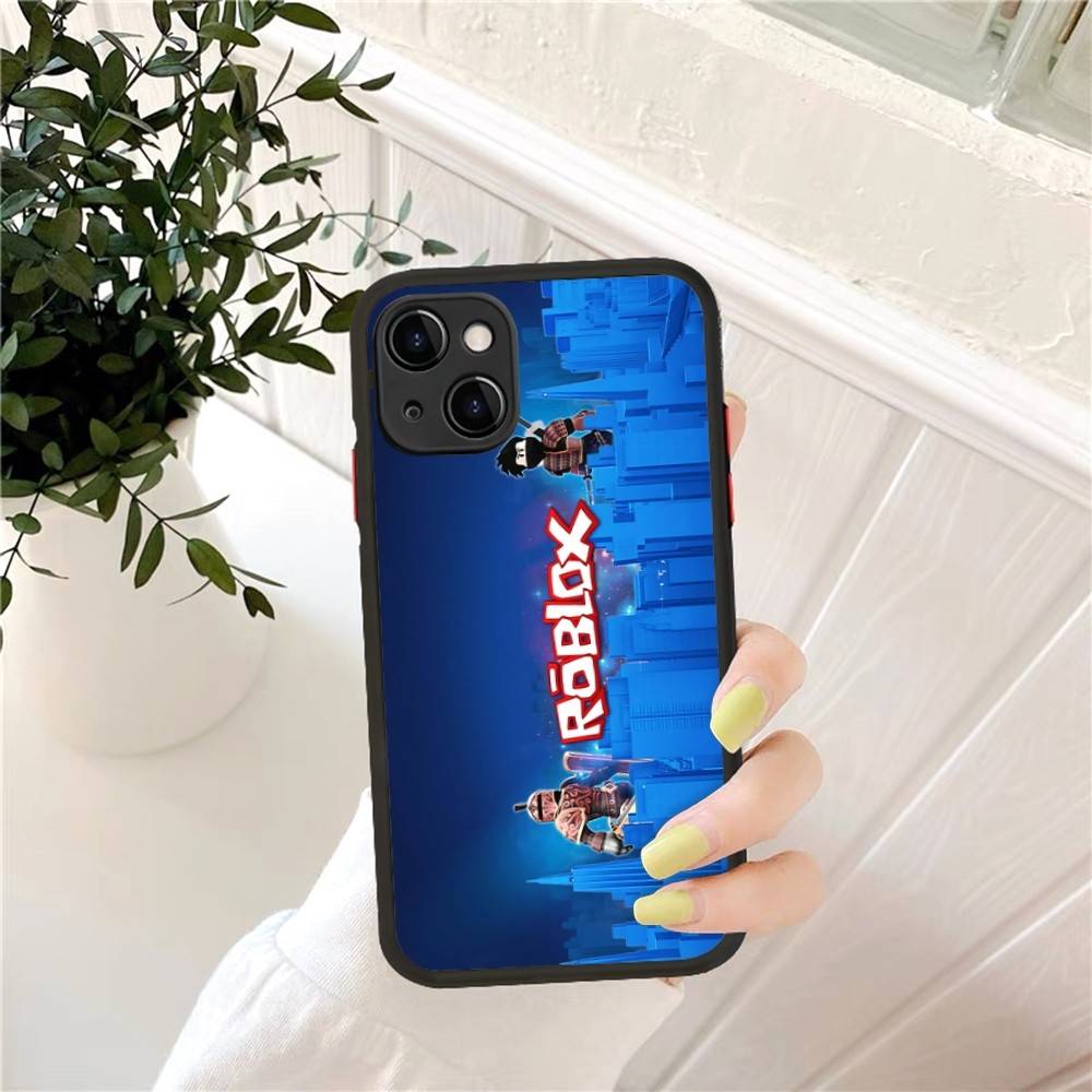 EZ27 R-Robloxs Phone Case For IPhone 16 15 14 13 12 11 Pro Max 7 8 6 6s Plus Matte Cover