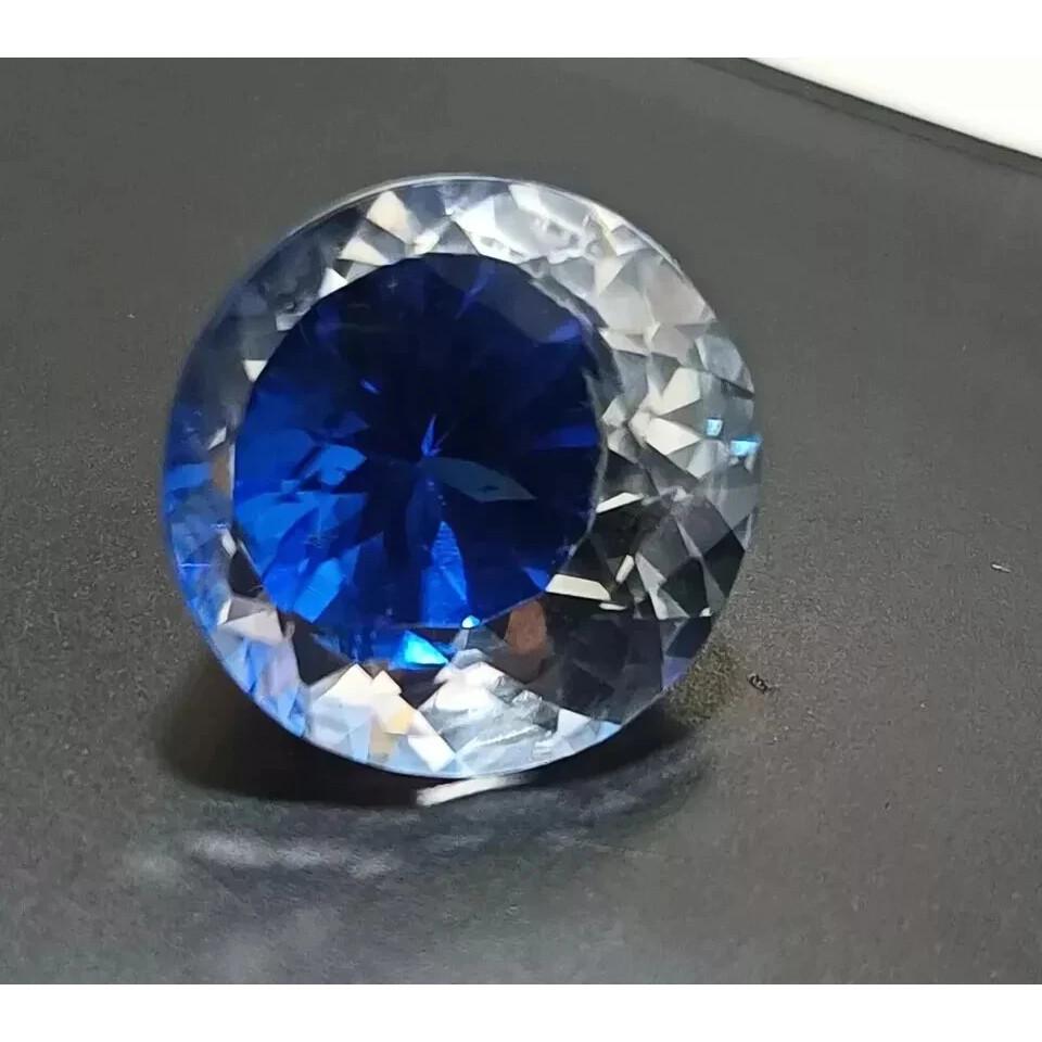 Pitambari Sapphire Bi-Color & Stud Making Round Cut 10+ Ct Beautiful Gemstone