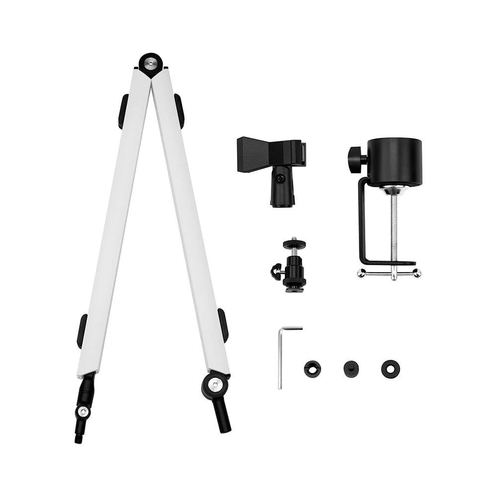 

Streamplify Mount Arm 75cm Adjustable Mounting Arm with Cold Shoe Mount Rail and Universal Compatible for and More 360° Swivel, Cameras,