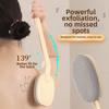 Coarse/Fine Sand Back Scrubber Brush Lightweight Body Brush Exfoliating Brush Shower