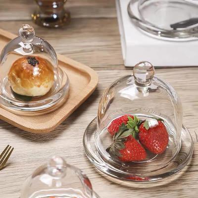 Transparent Crystal Glass Food Preservation Cover Micro Landscape Dust Cover Aromatherapy Candle Bell Jar Cake Dessert Cover