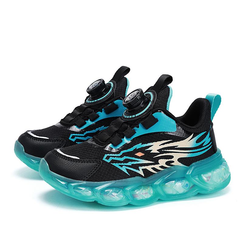 Весенне-осенняя детская дышащая сетчатая детская спортивная повседневная обувь — фото 24