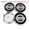 API5   Auto Wheel Center Hub Caps Tire Hubcap Cover Emblem Sticker Accessories Fit For Nissan Magnite Qashqai Ariya X-Trail/Rogue NP300
