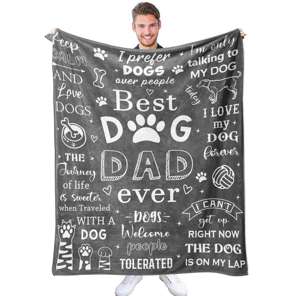 Dog Themed Blankets Printed Flannel Blankets Party Bedroom Decor Blankets Pet Lovers