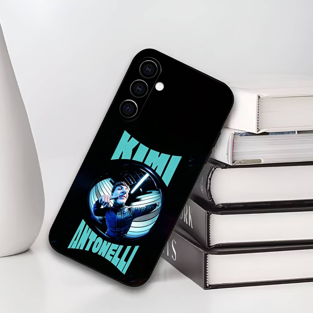 

Driver K-Kimi A-Antonelli Phone Case For Samsung Galaxy A73,A72,A71,A70,A53,A52,A51,Soft Silicone Black Cover Samsung a20s