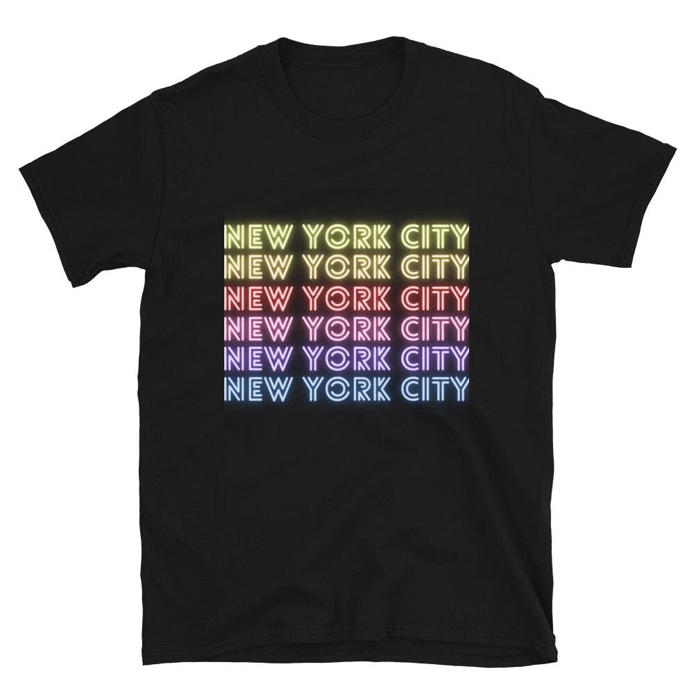 

New York City Proud Travel Text Design Classic Fit T-Shirt L