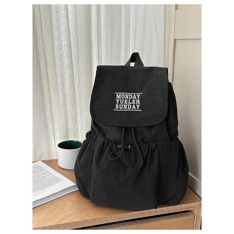 School Bag New High-value Niche Design Drawstring Backpack Junior High School Students Lightweight Travel Mountaineering Backpack
