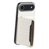 For iPhone Air Case Card Holder Kickstand Crocodile Texture Leather Back Phone Cover