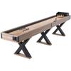 Masă Shuffleboard 11,5 ft Set de Joc Combo 2 în 1 Shuffleboard și Bowling