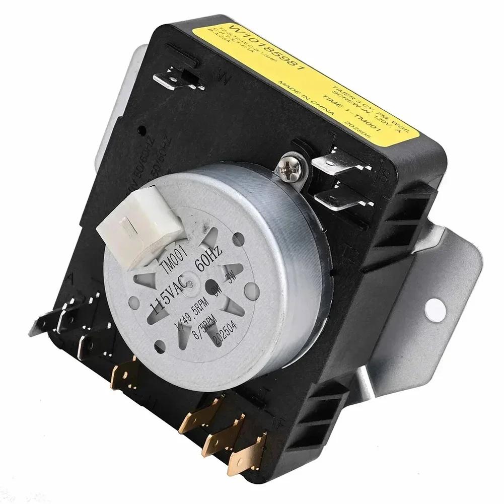 Dryer Timer Control AP6016540, OEM24066162, PS11749830, W10185981, WPW10185981 Dryer Timer 1/4-inch Male Terminals Labeled