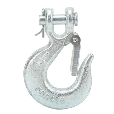 14in Clevis Slip Hook with Safety Latch G70 Forged Steel for Trailer Truck Towing Vehicle Chains