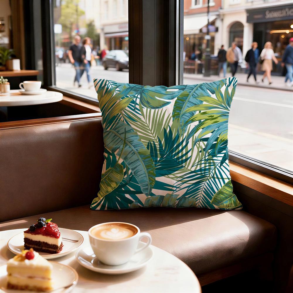 Tropical Fruit Texture Cushion Cover Set of  Decorative Short Plush Pillow Covers for Sofa Soft  Cushion Case X Cm