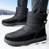 Cotton Shoes Men's Large Size Snow Boots Piled and Thickened Cotton Boots Cold Sticky Men's Shoes Outdoor Warm Thick-soled Men's Boots