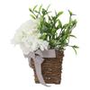 Hydrangea Door Hanger Basket Decorative Door Hanging Basket Wreath Front Door Artificial Wildflowers