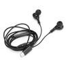 Wired Earphones Type C Digital Chip Noise Canceling Mobile Phone Earbubs with Volume ControlBlack