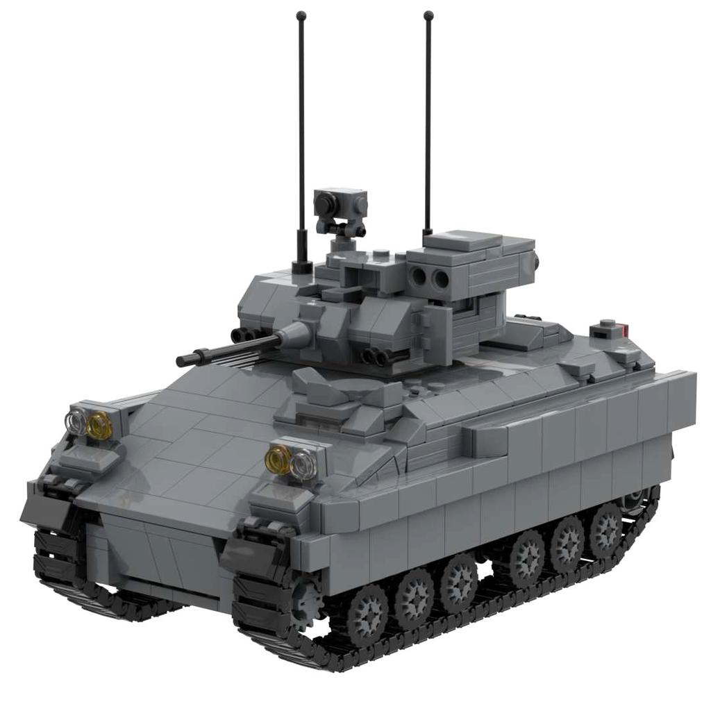Kampffahrzeug LAV-25 Stryker Bradley US-Armee Deutscher Boxer Achträdrige Träger Gepanzertes Militärisches Baustein-Spielzeug