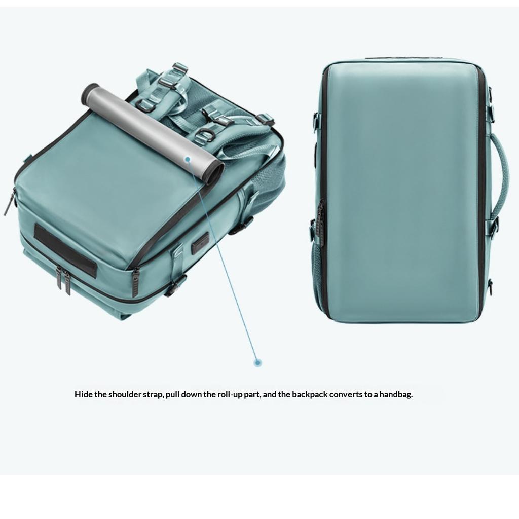 Unisex Ultra Light Large Capacity Travel Backpack, Multifunctional Luggage Bag With Hand & Crossbody Strap For Women Travel And Men Business Trips