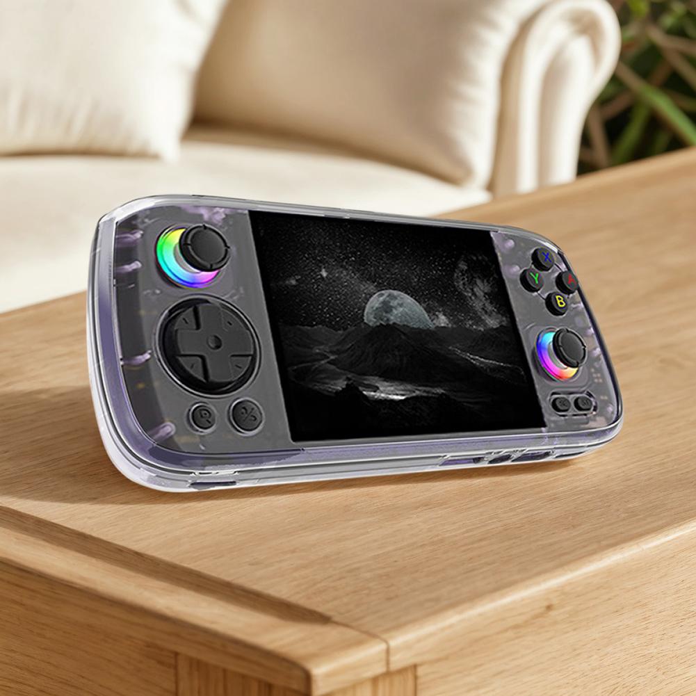 Transparent TPU Protective Cover Shockproof TPU Soft Skin Cover Case Anti-slip Protector Cover for ANBERNIC RG406H Game Console