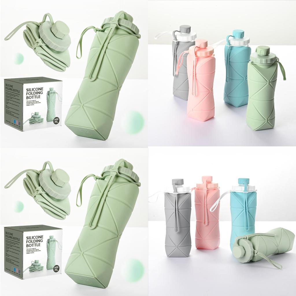 Copo Dobrável Telescópico Portátil Para Viagens ao Ar Livre, Esportes, Material de Silicone Resistente ao Calor