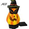 Dusk to Dawn Solar Pathway Lamps Halloween Pumpkin Light, Ghost Yard Stake Smart Sensor Garden Lights Lamp, Waterproof Outdoor Decor Light