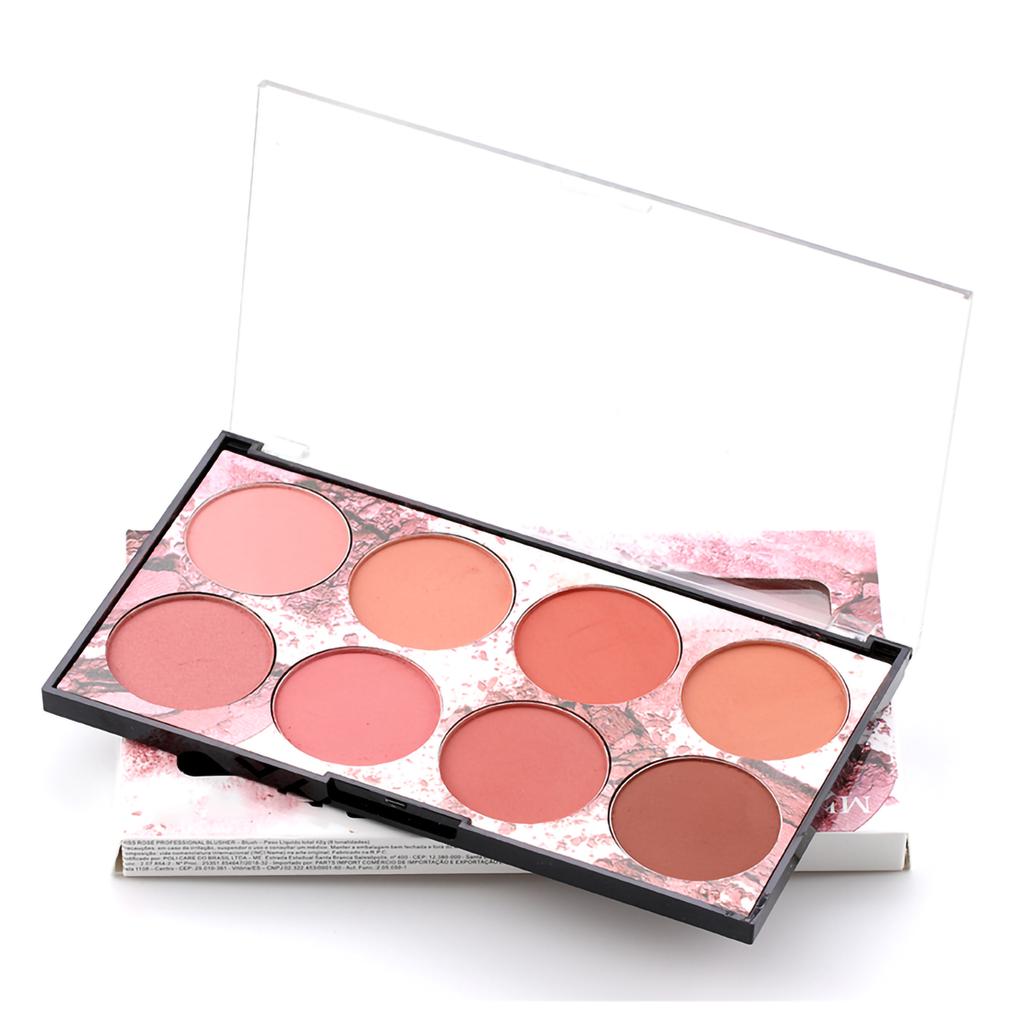 8 Color Blush Tray Matte Long Lasting Rouge Tray Makeup Accessories