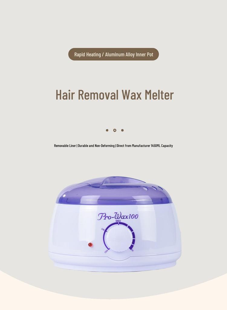 Cross-Border Hot Wax Therapy Machine for Hair Removal - Melting Pot with Honey Wax and Beauty Wax Beans