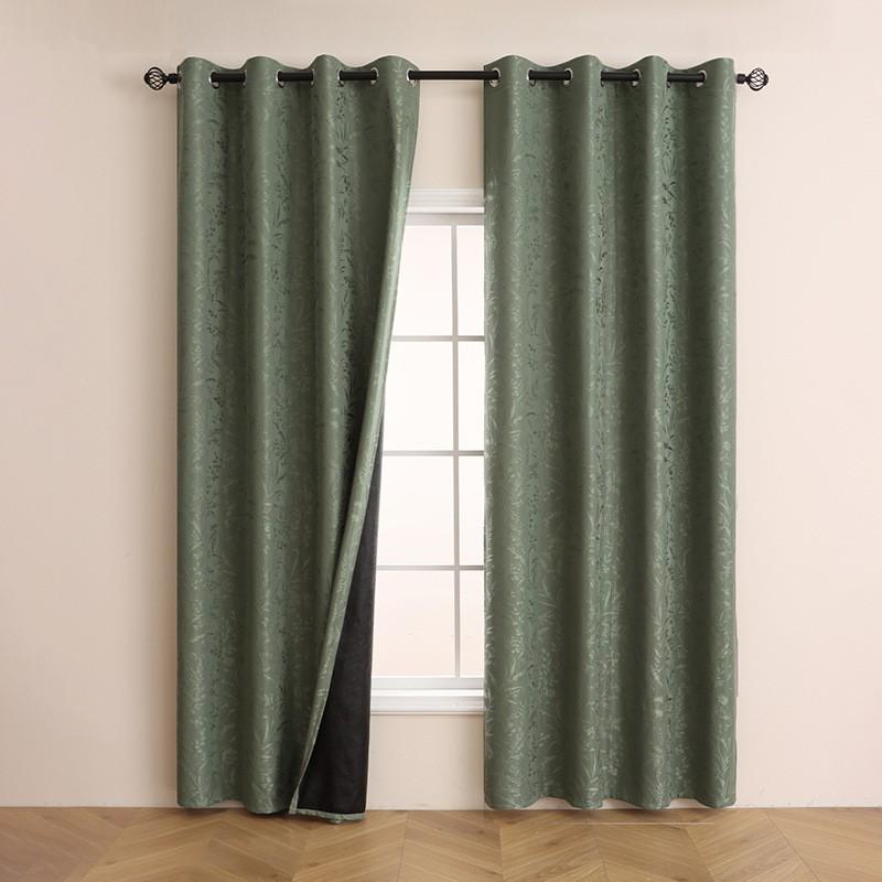 Blackout Curtain Vintage Floral Eyelet Bedroom Living Room Small Fresh Style