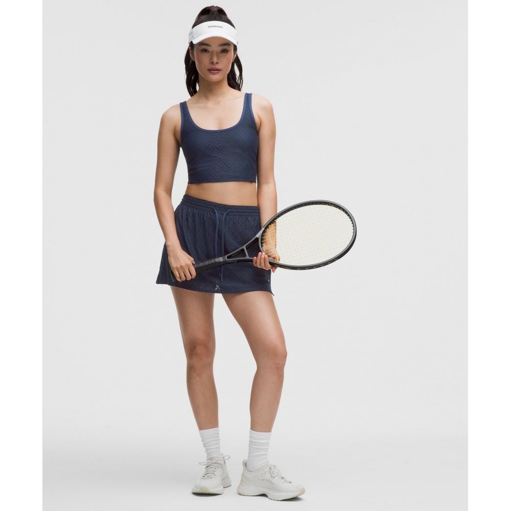 Lullulemon Textured Mesh High-Rise Tennis Skirt Clbl Clbl