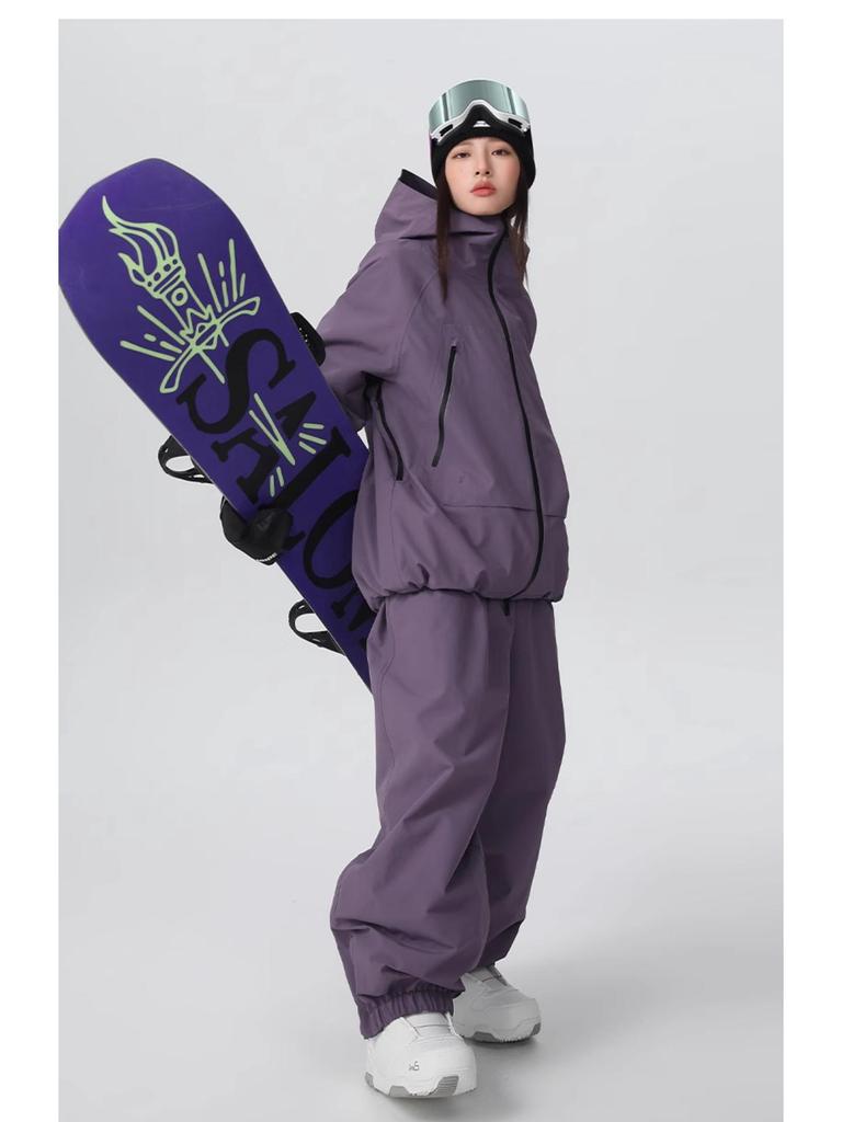 Eisgrad Wasserdichter Skianzug: Warm, Samtgefüttert für Damen und Herren, Ideal für Herbst-/Winter-Outdoor-Aktivitäten