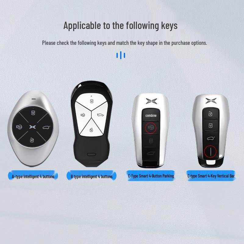 XPeng P5/G3i Car Key Metal Protective Case: Full Coverage for Men & Women
