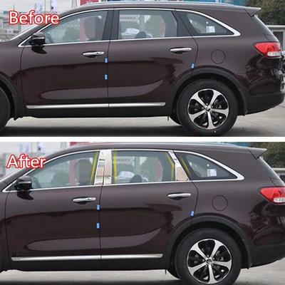 For Kia Sorento 2009- 2013 2014 2015 2016 2017- Window B C Pillar Column Trims Strip Covers Stainless Steel Car Accessories
