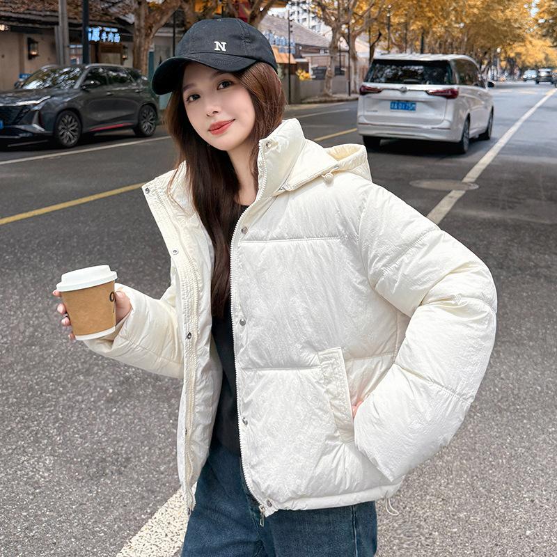 Women’s Short Windproof Thicken Warm Winter Jacket With Detachable Hood 5 Colors