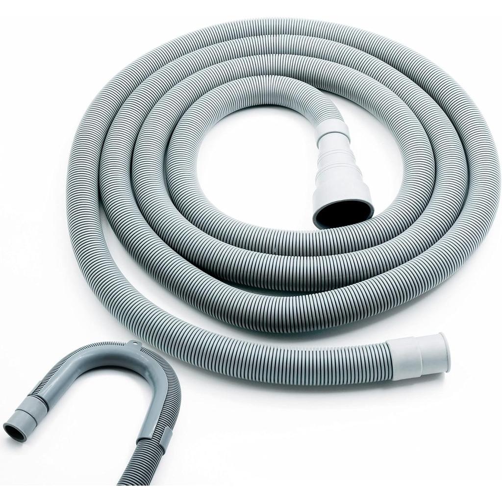 Washing Machine Drain Hose,10 FT Universal Washer Drain Hose Extension Kit with U-Bend Hose Holder and 2 Hose Clamps, Fits for 3/4 To 1-1/2