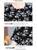 Elegant Floral A-Line Midi Dress for Women - Waist-Cinching, Slimming, Short-Sleeved, with Pockets, New Summer Arrival