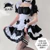 Cute Soft Girl Lolita Maid Outfit Daily Plus Size Lace-Up Maid Anime Costume Stage Dress Elegant Sweet Fashion Women Tops Mp6S