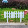 5pcs Plastic Garden Fence White Picket Fence Border Lawn Flowerbeds Plant Borders Decorative Lightweight Easy Installation