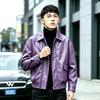 Men's regular versatile spring and autumn clothing new men's leather jacket loose version large size men's leather jacket