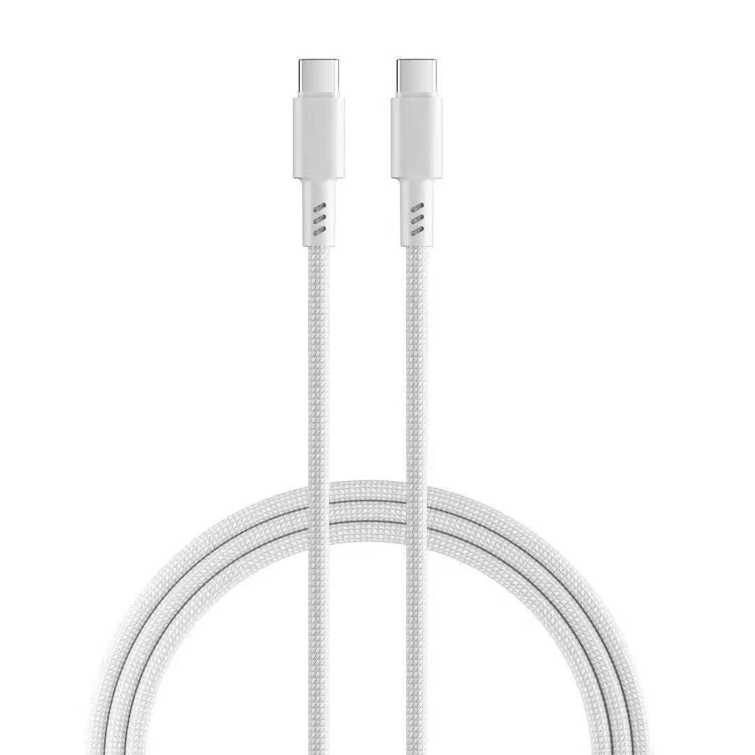 AMORUS 1m 60W Fast Charging Cable USB-C to USB-C Nylon Braided Data Cord for iPhone/Android