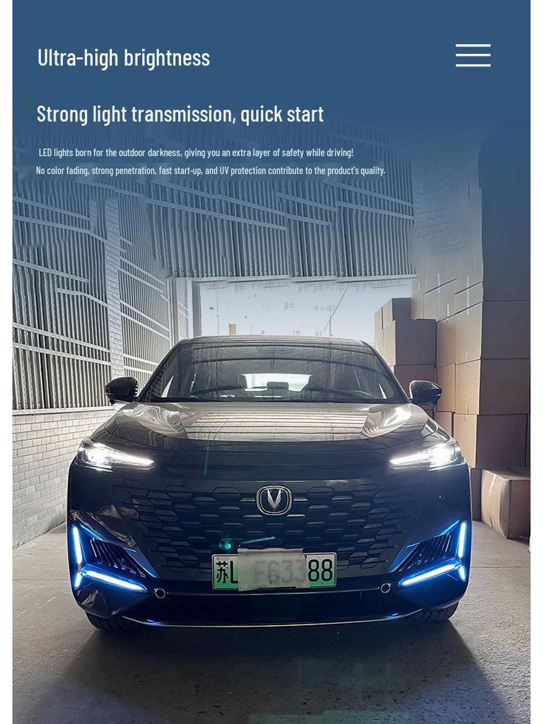 Chang'an UNIK LED DRLs & Fog Lights with Flowing Turn Signals